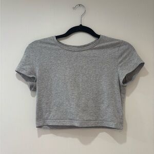 TNA Heather Gray Women's Crop Top